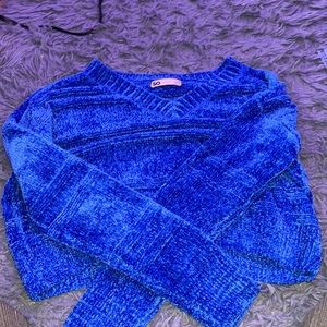 SO Blue Cropped Sweater